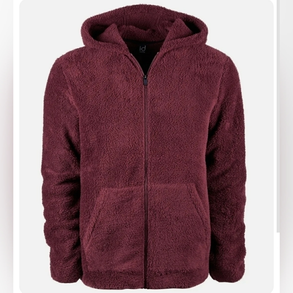 ID Ideology Men's Red Regular Fit Warm Fleece Zip Performance Hoodie Sz XXL (NWT